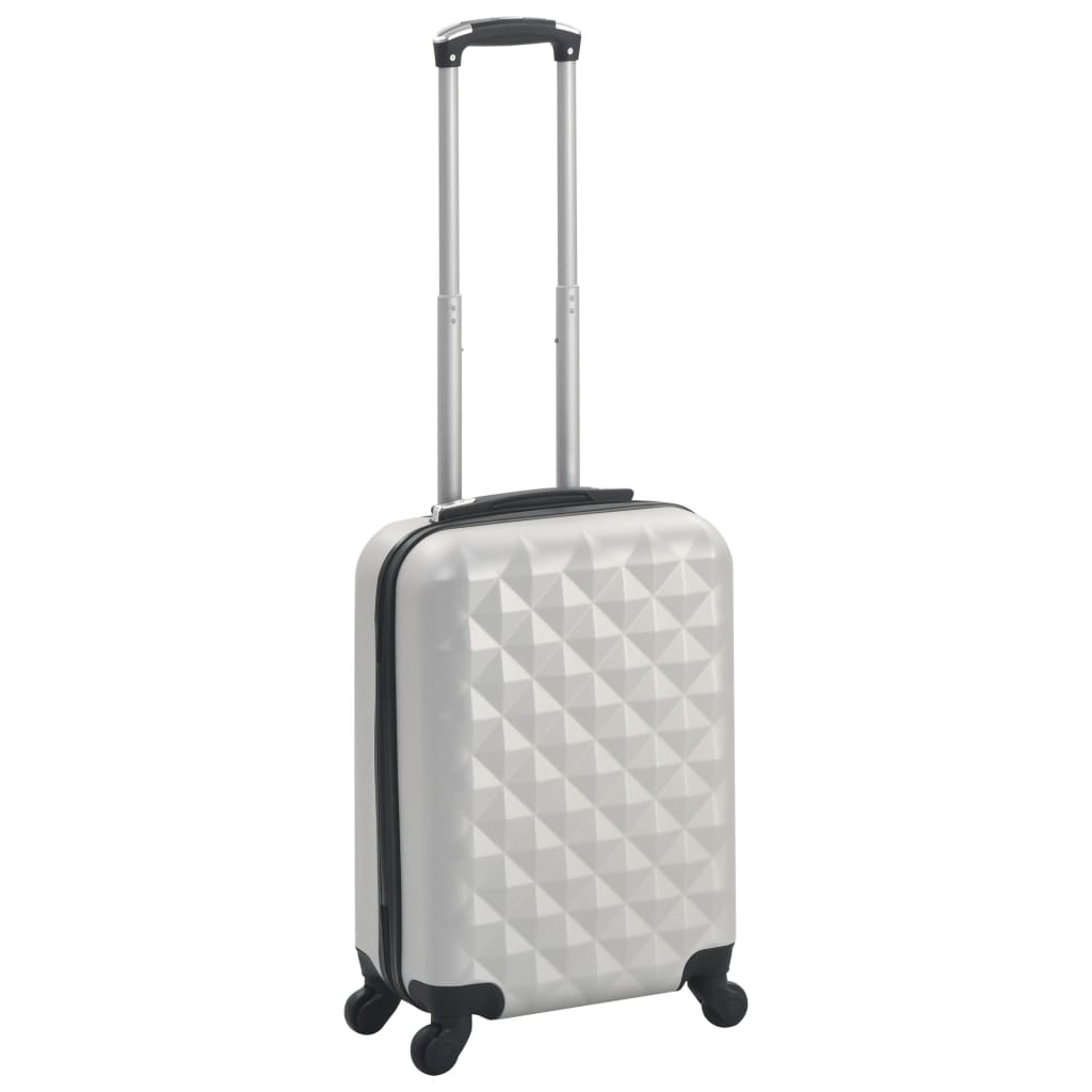Hard case, bright silver, ABS