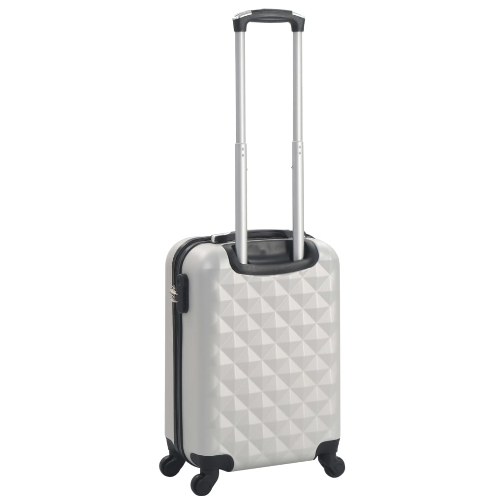Hard case, bright silver, ABS