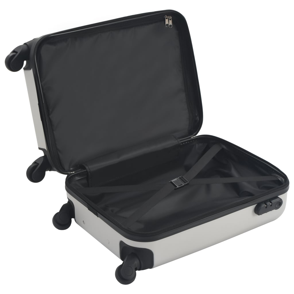 Hard case, bright silver, ABS