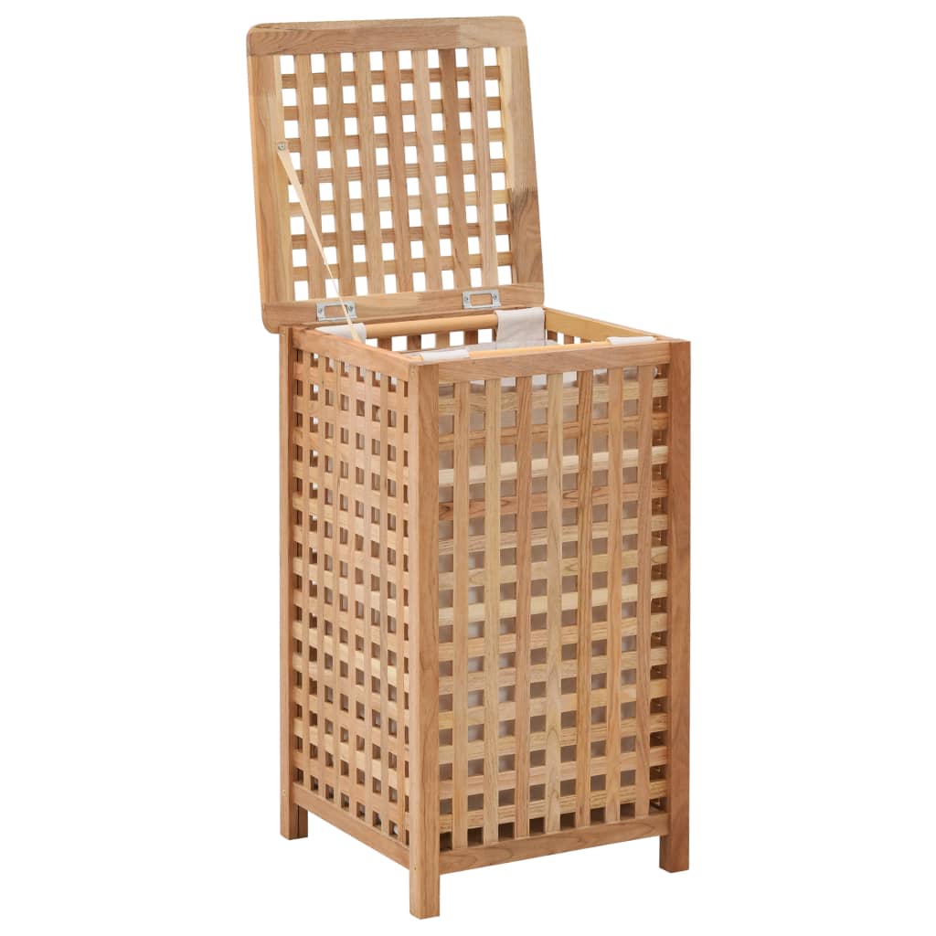 Washing box 39 x 39 x 65 cm made of strong walnut wood