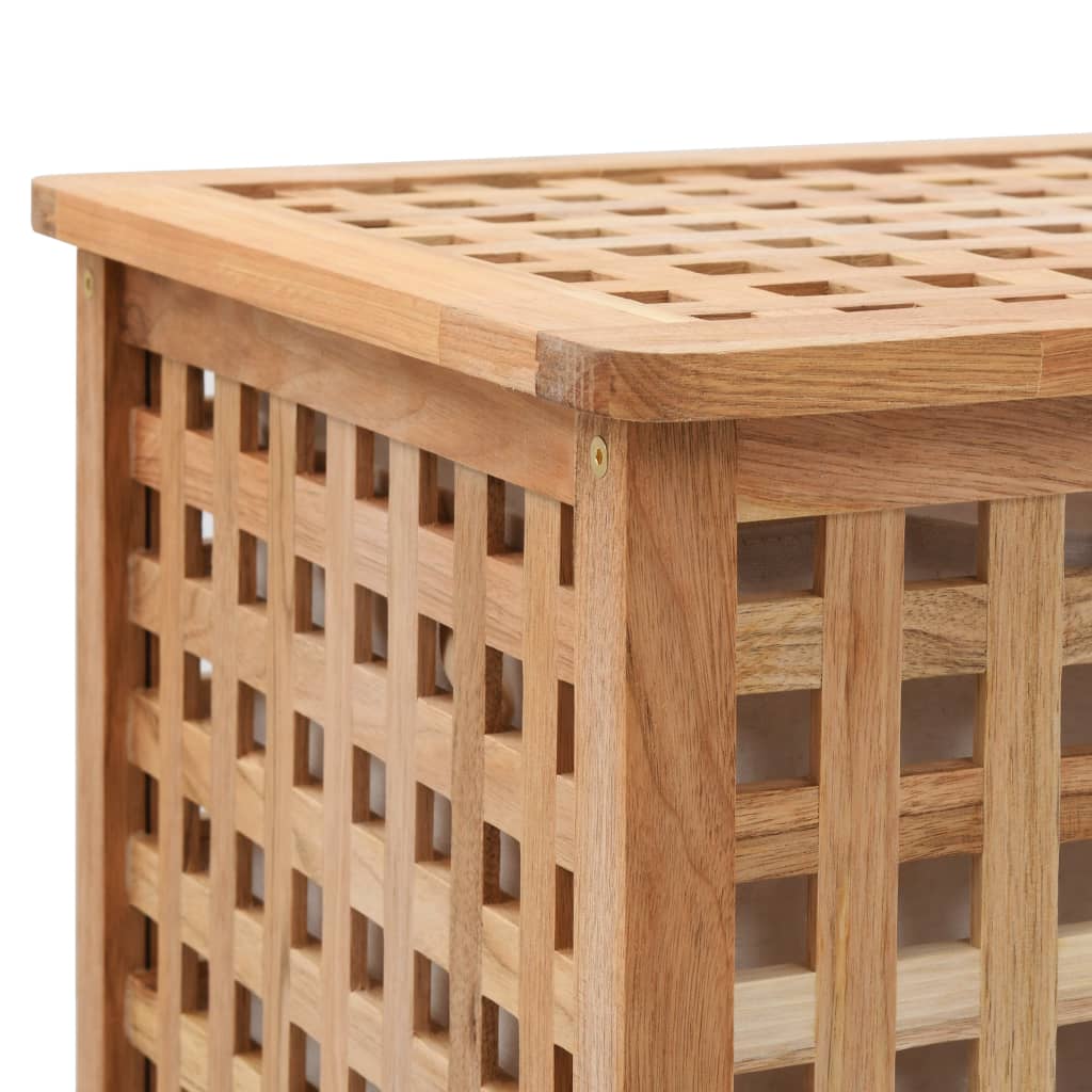 Washing box 39 x 39 x 65 cm made of strong walnut wood