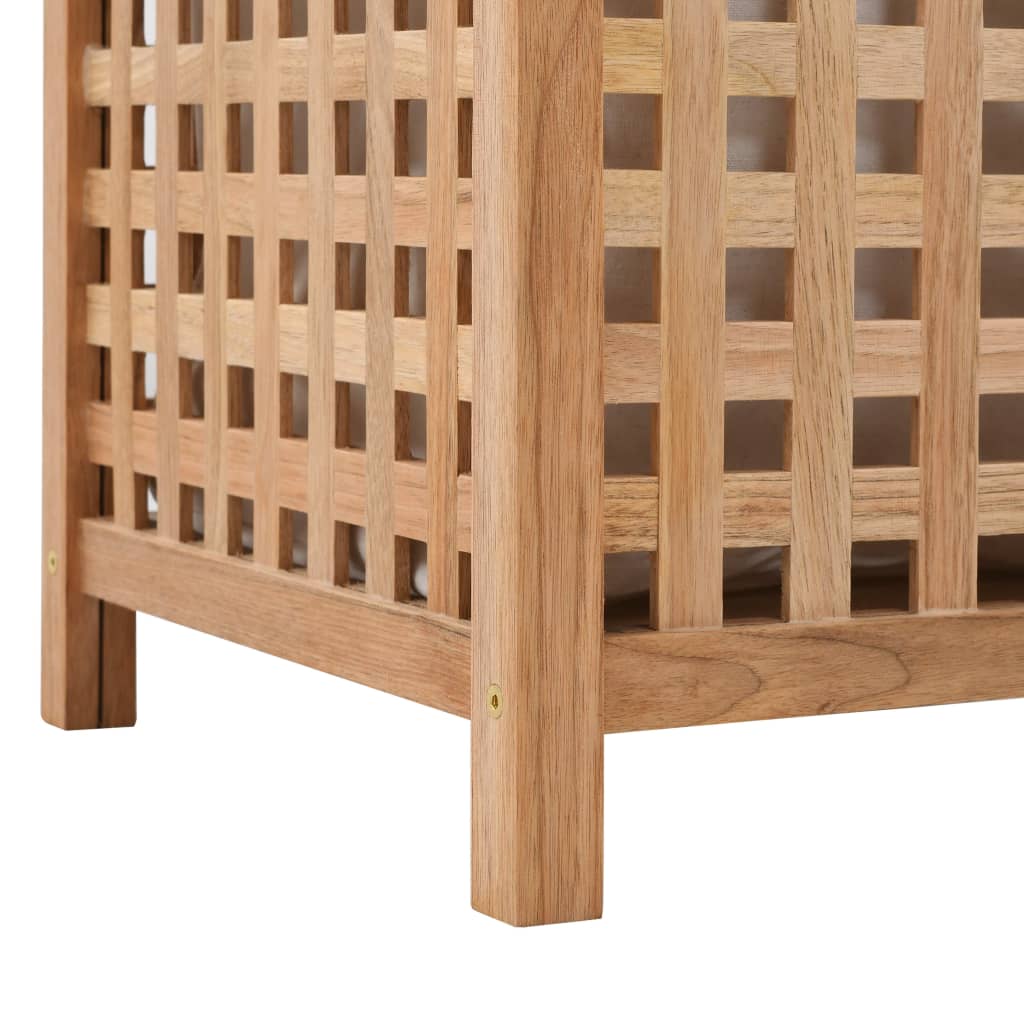 Washing box 39 x 39 x 65 cm made of strong walnut wood