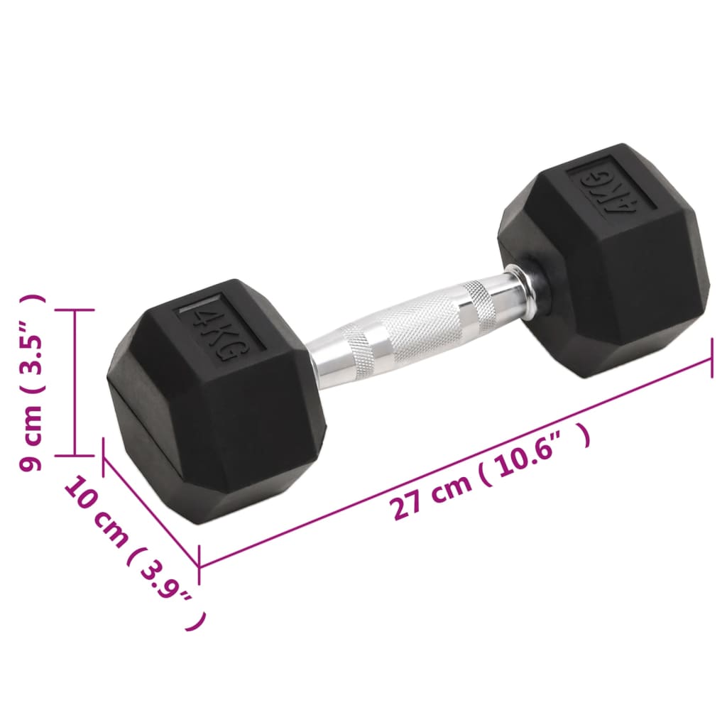 Dumbbells 2 pcs., 8 kg, cast iron