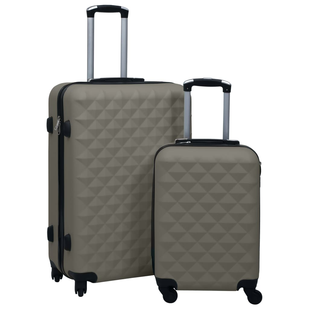 Hard case 2 pcs anthracite gray ABS