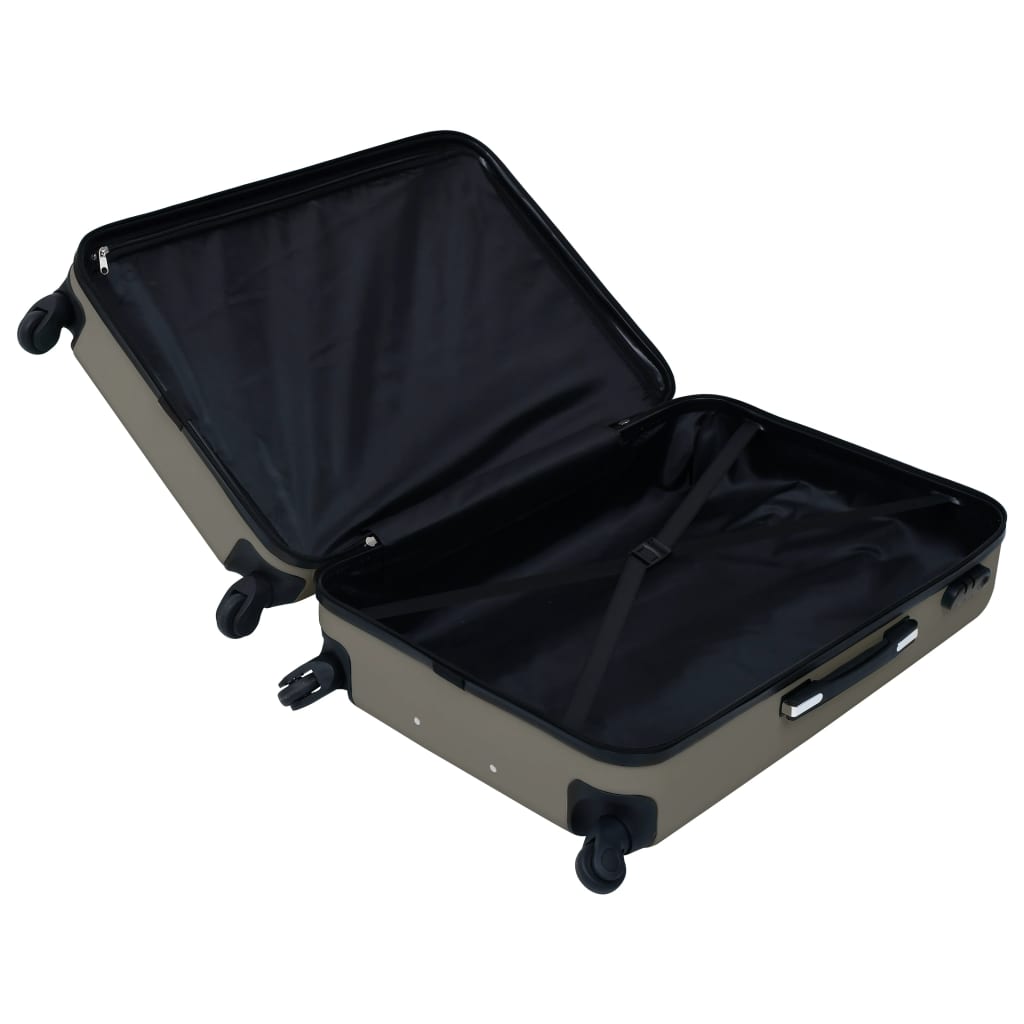 Hard case 2 pcs anthracite gray ABS