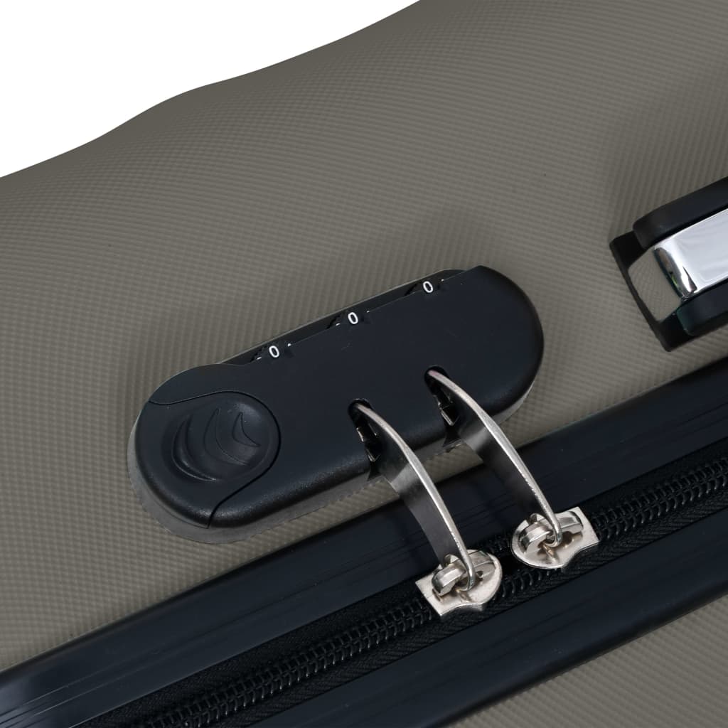 Hard case 2 pcs anthracite gray ABS