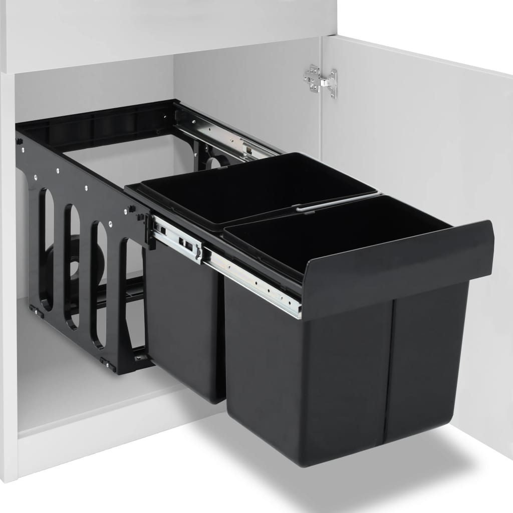 Pull-out trash can, soft closing, 36 l