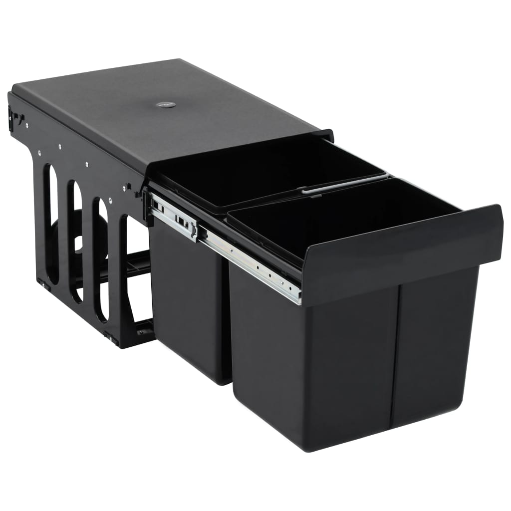Pull-out trash can, soft closing, 36 l