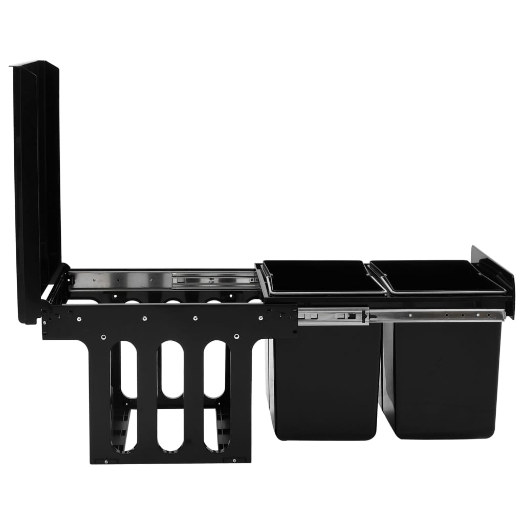 Pull-out trash can, soft closing, 36 l