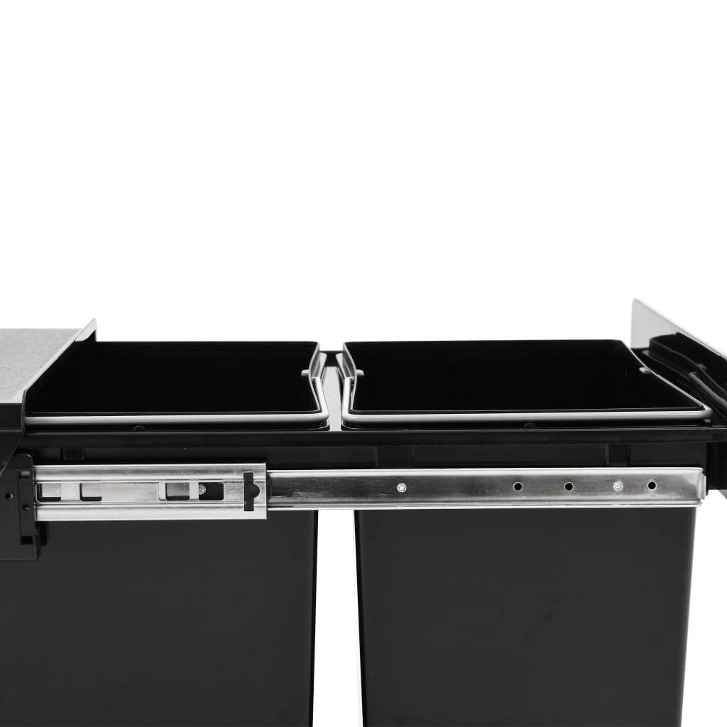 Pull-out trash can, soft closing, 36 l