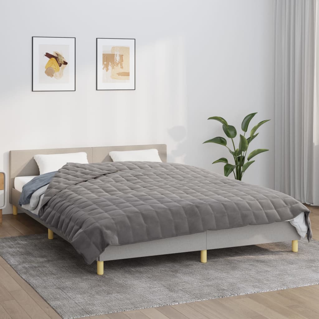 Weight blanket gray 200x220 cm 13 kg fabric