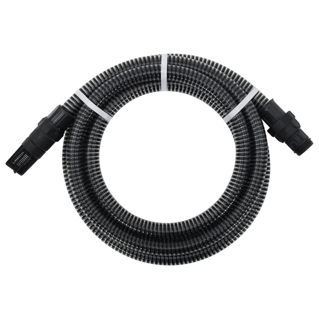 Suction hose with PVC connections, black 1.1 4 m PVC