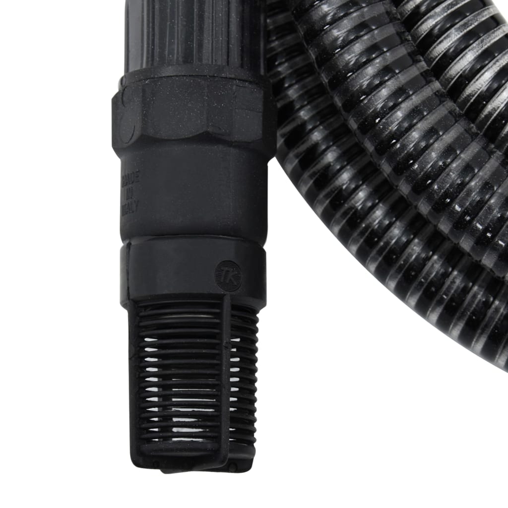Suction hose with PVC connections, black 1.1 4 m PVC