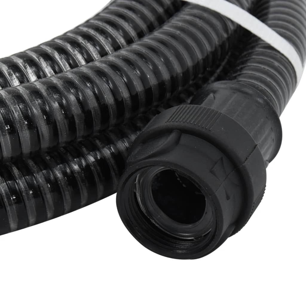 Suction hose with PVC connections, black 1.1 4 m PVC
