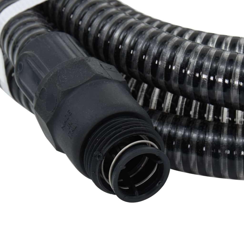 Suction hose with PVC connections, black 1.1 4 m PVC
