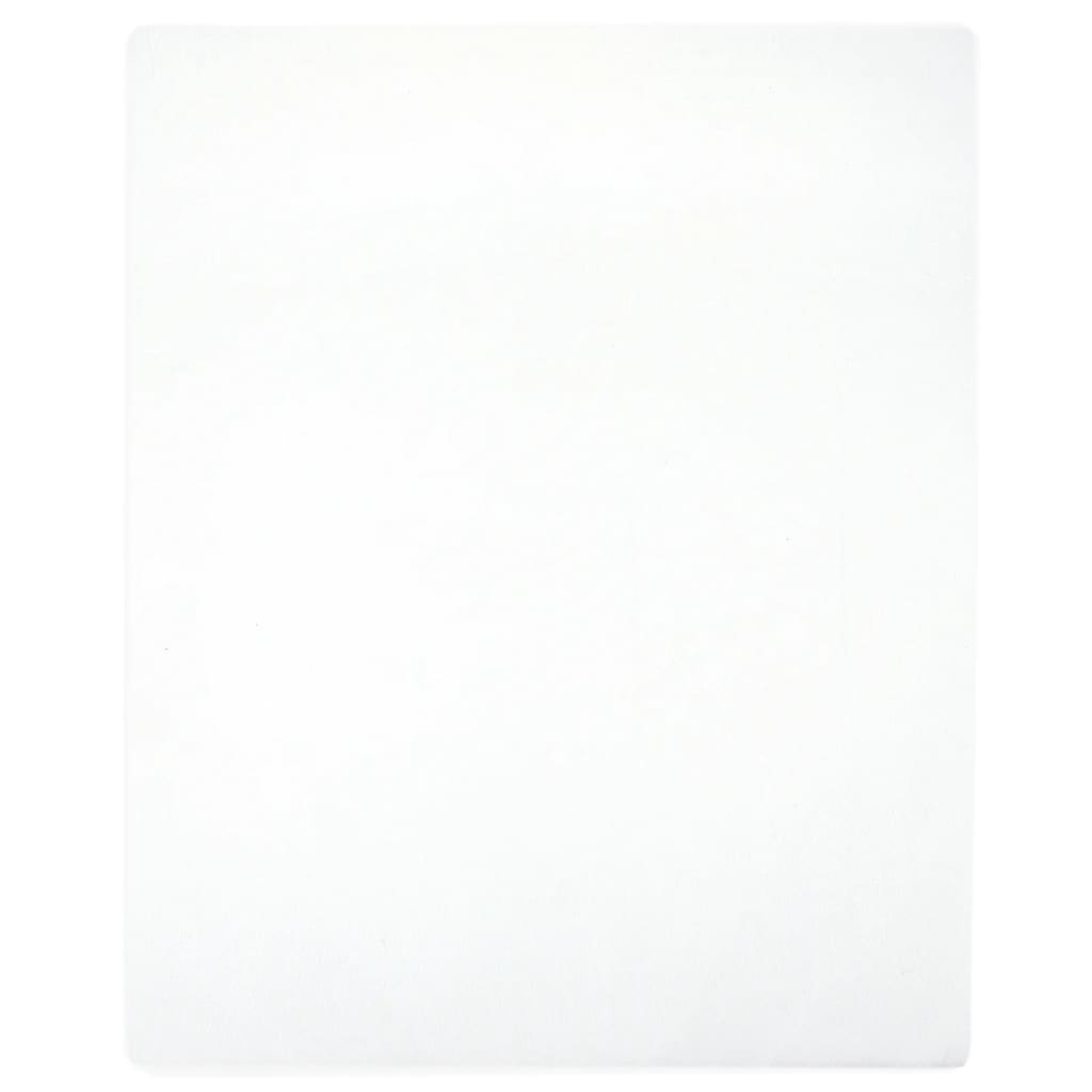 Bed sheet with elastic, white, 140x200 cm cotton