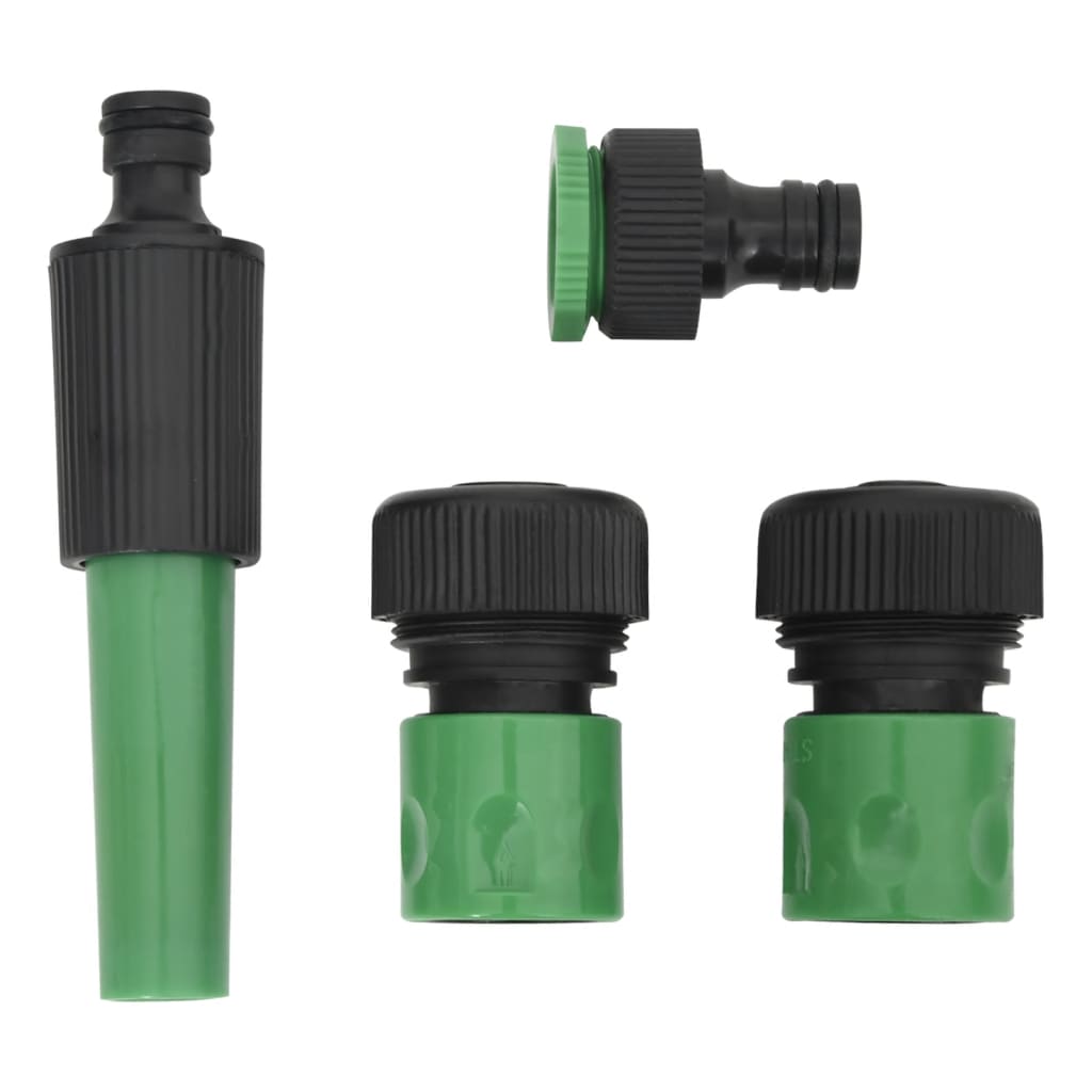 Garden hose with fixing kit, green, 0.75 50 m PVC
