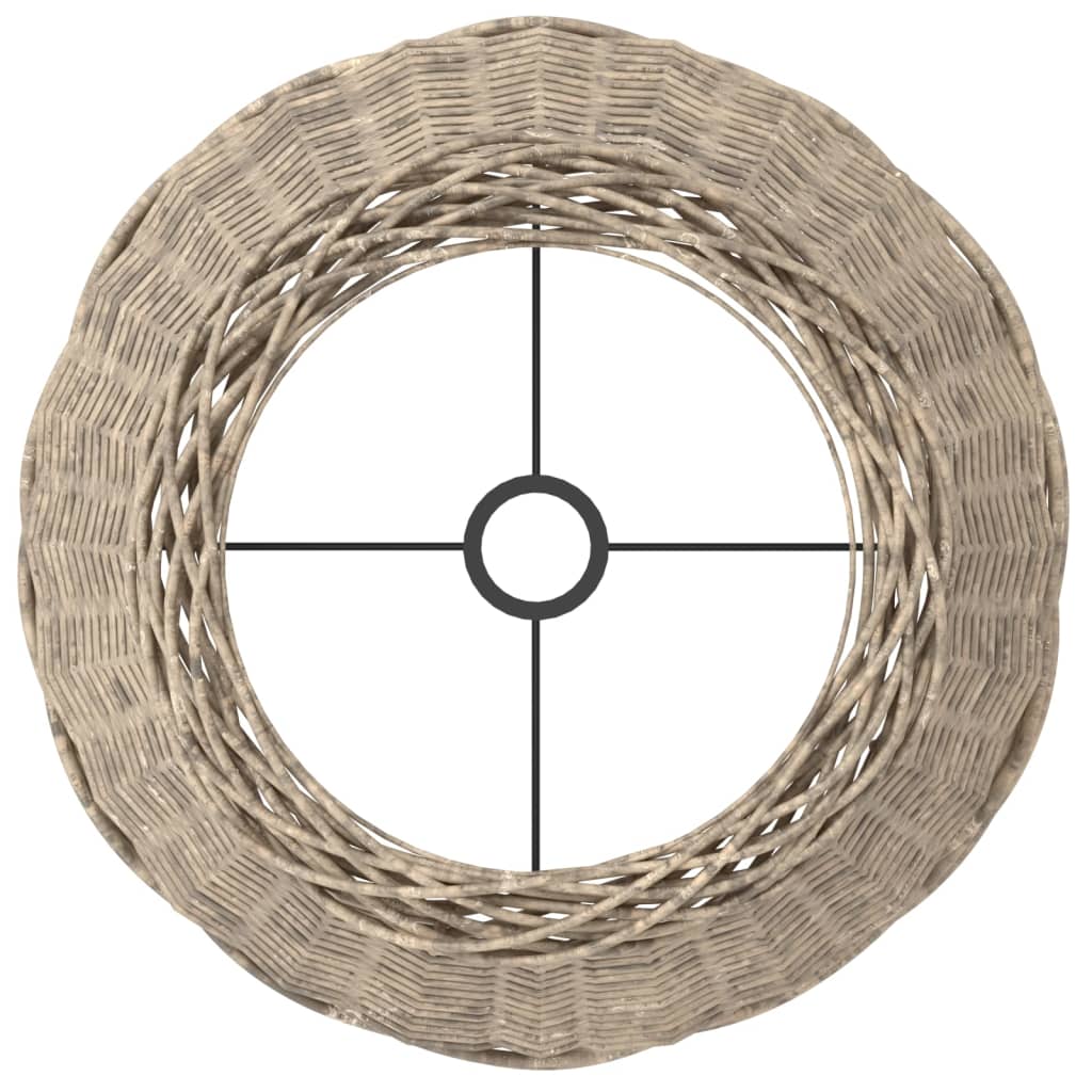 Lampshade, brown, Ø50 x 30 cm, wicker