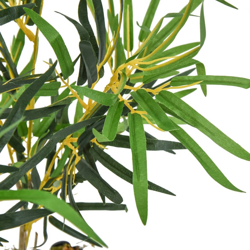 Artificial bamboo, with 368 leaves, 80 cm, green