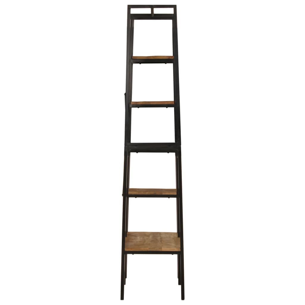 Clothes rack with shelves, 90 x 40 x 190 cm, mango wood and iron