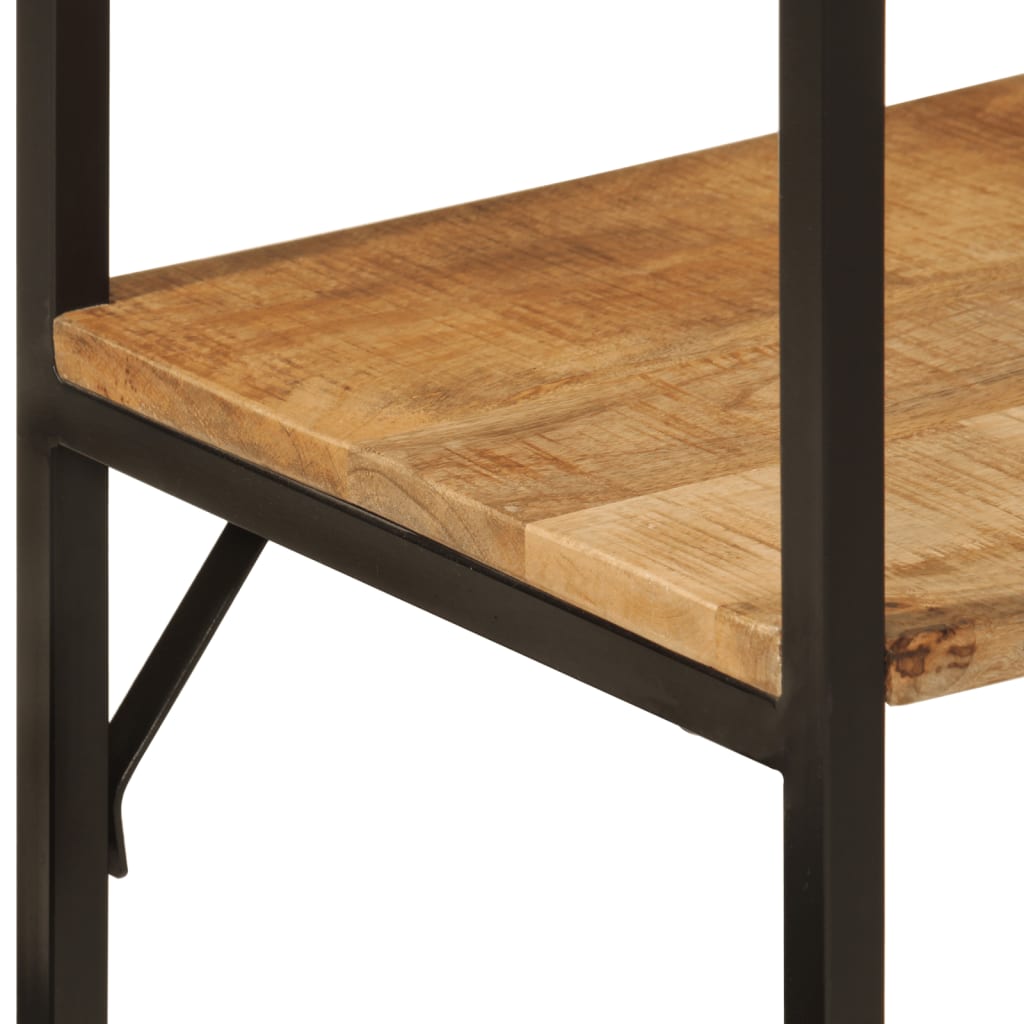 Clothes rack with shelves, 90 x 40 x 190 cm, mango wood and iron