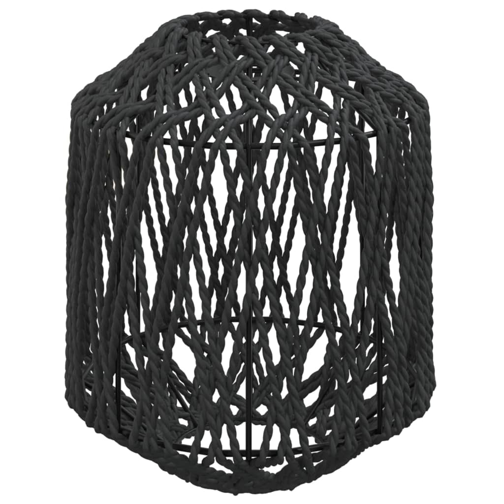 Lampshade, black, Ø23 x 28 cm, iron and paper