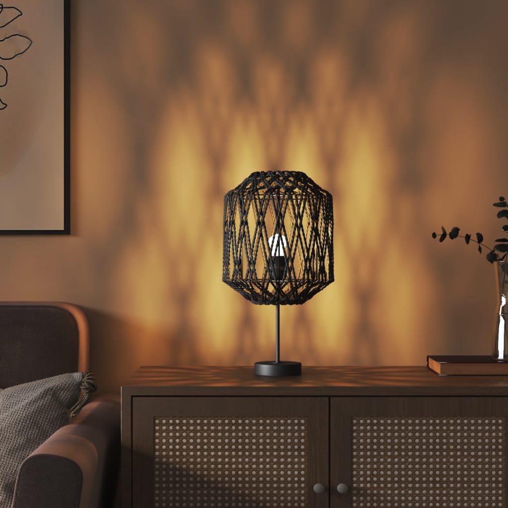 Lampshade, black, Ø23 x 28 cm, iron and paper
