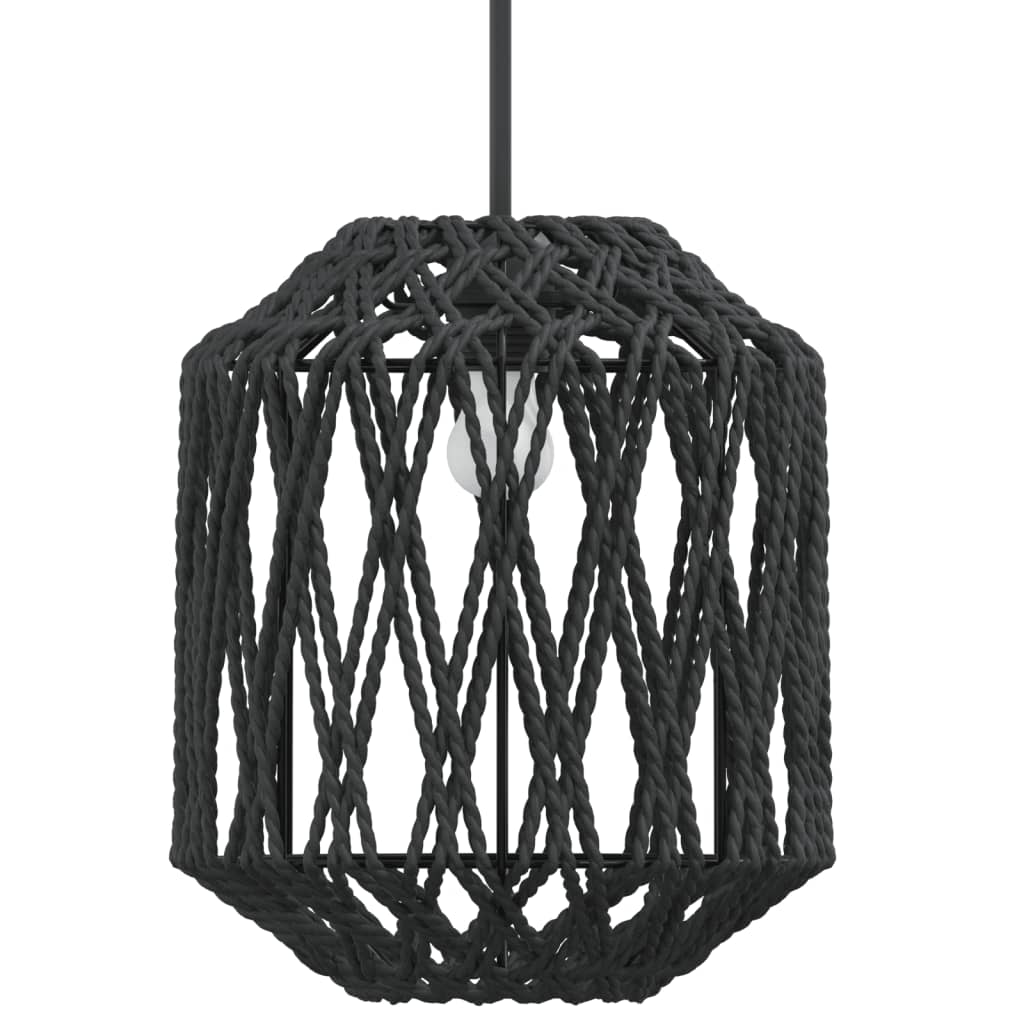 Lampshade, black, Ø23 x 28 cm, iron and paper