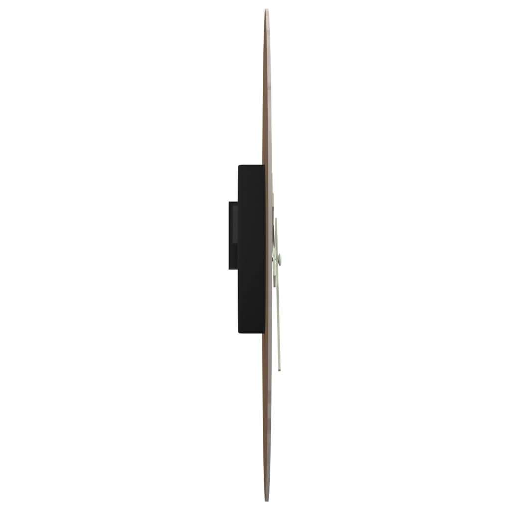 Wall clock with luminous scale and pointers, brown Ø30 cm