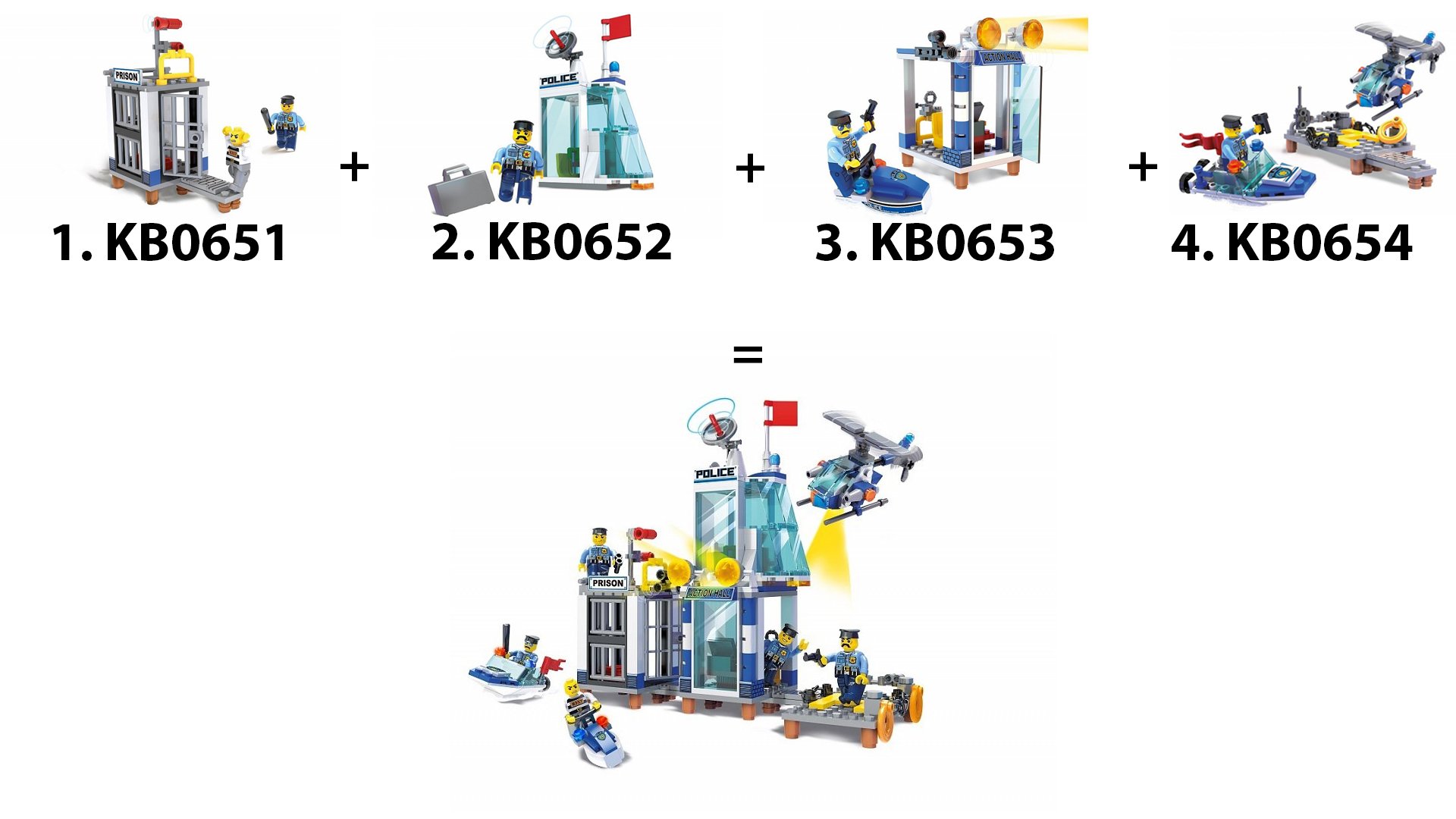 Blocki MyPolice Prison  /  KB0651  /  Constructor with 78 parts  /  Age 6+
