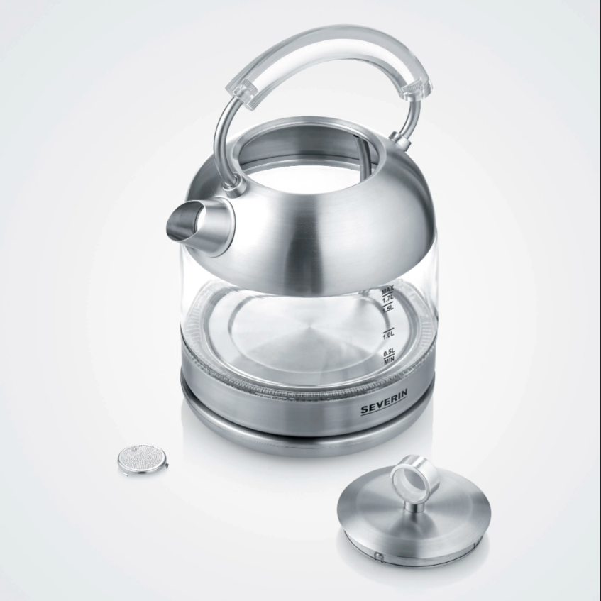 Severin, 2400 W, 1.7 L, glass - Retro Kettle