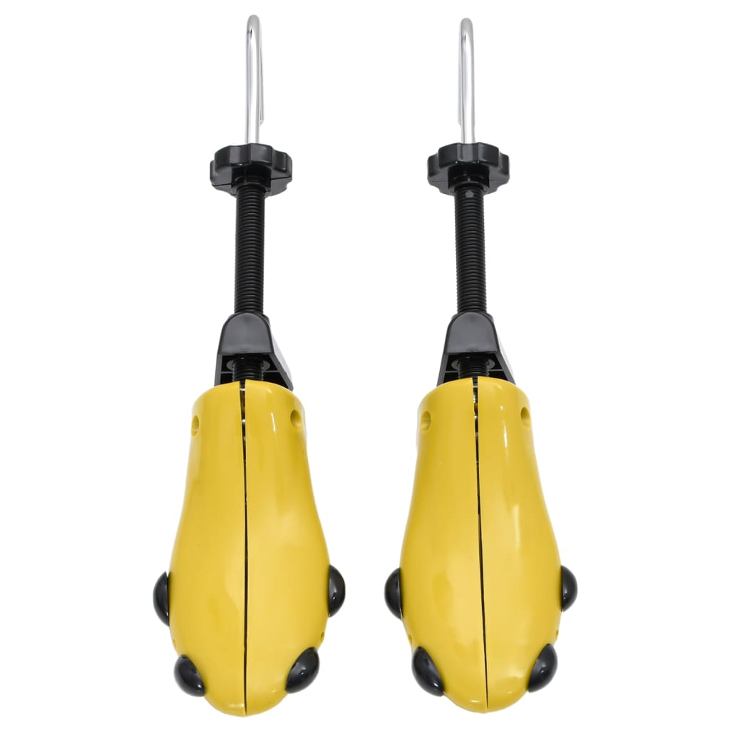 Shoe stretcher with shoe spoon, yellow, EU 37-41, plastic