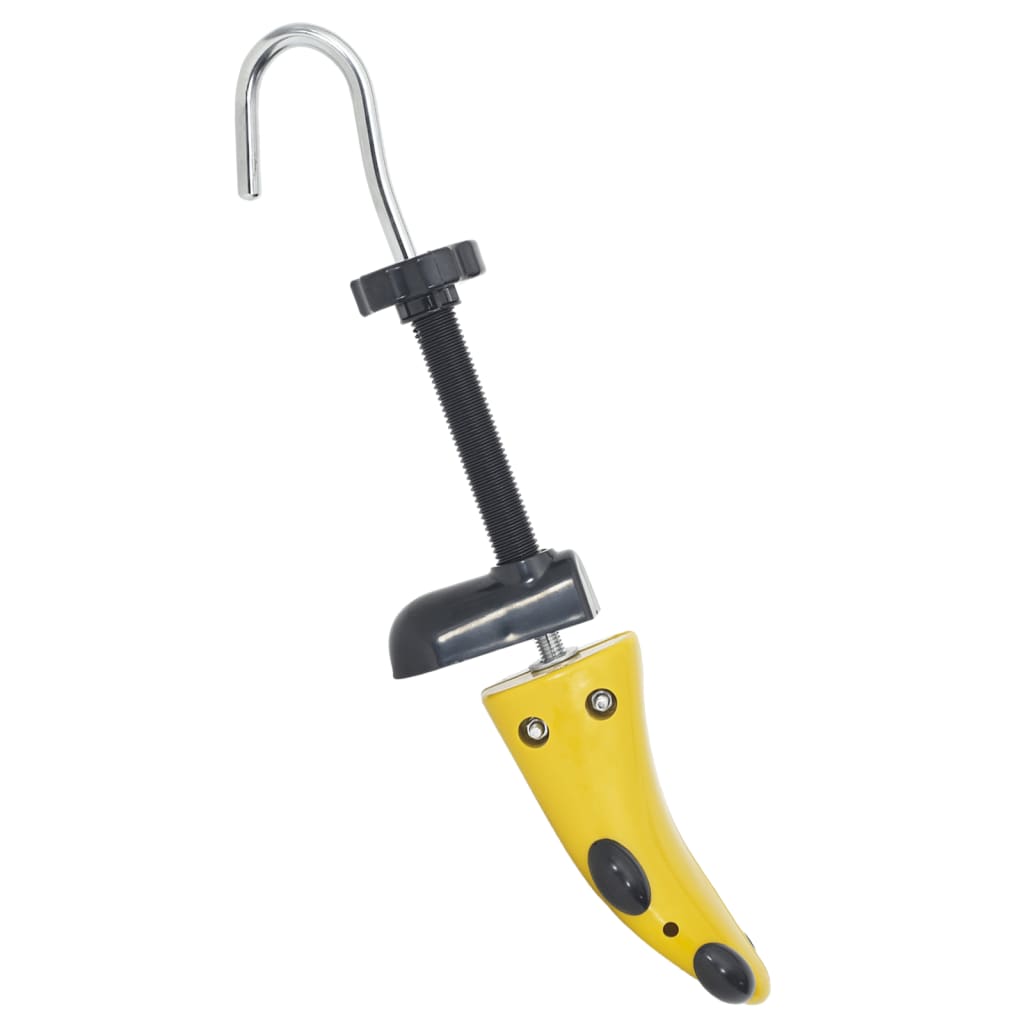 Shoe stretcher with shoe spoon, yellow, EU 37-41, plastic