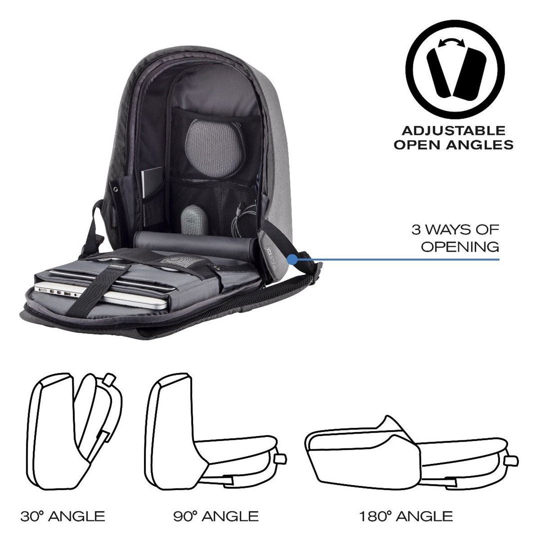 Xd Design Anti-Theft Backpack Bobby Hero Small Grey P / N: P705.702
