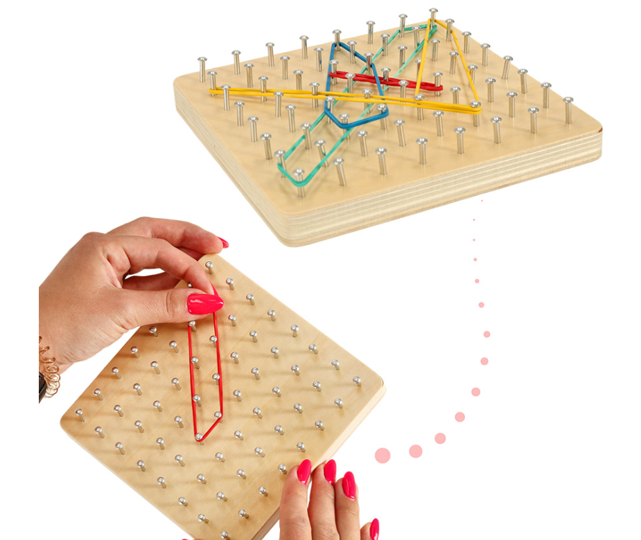 RoGer Developing game Geoboard with rubber bands