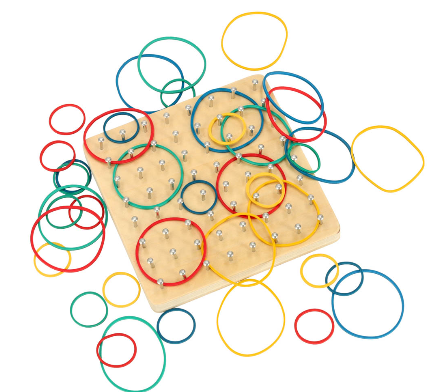 RoGer Developing game Geoboard with rubber bands