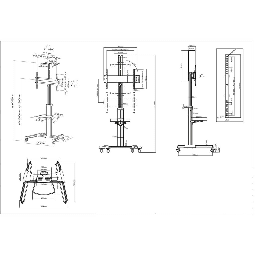 MANHATTAN Universal TV Cart