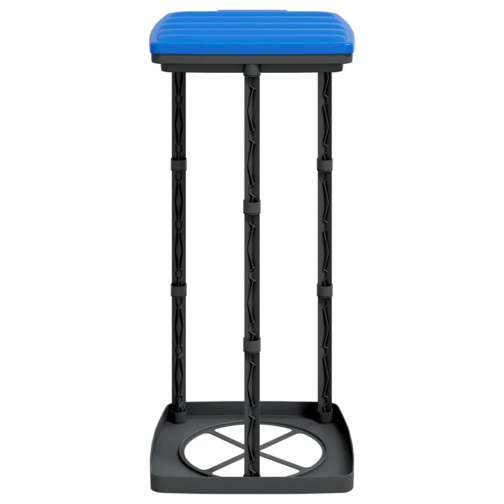 Garbage bag holders 2 pcs, black and blue, 60 l, PP