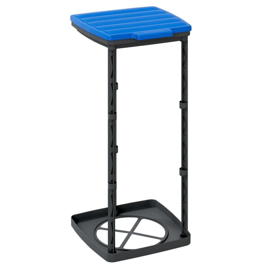 Garbage bag holders 2 pcs, black and blue, 60 l, PP