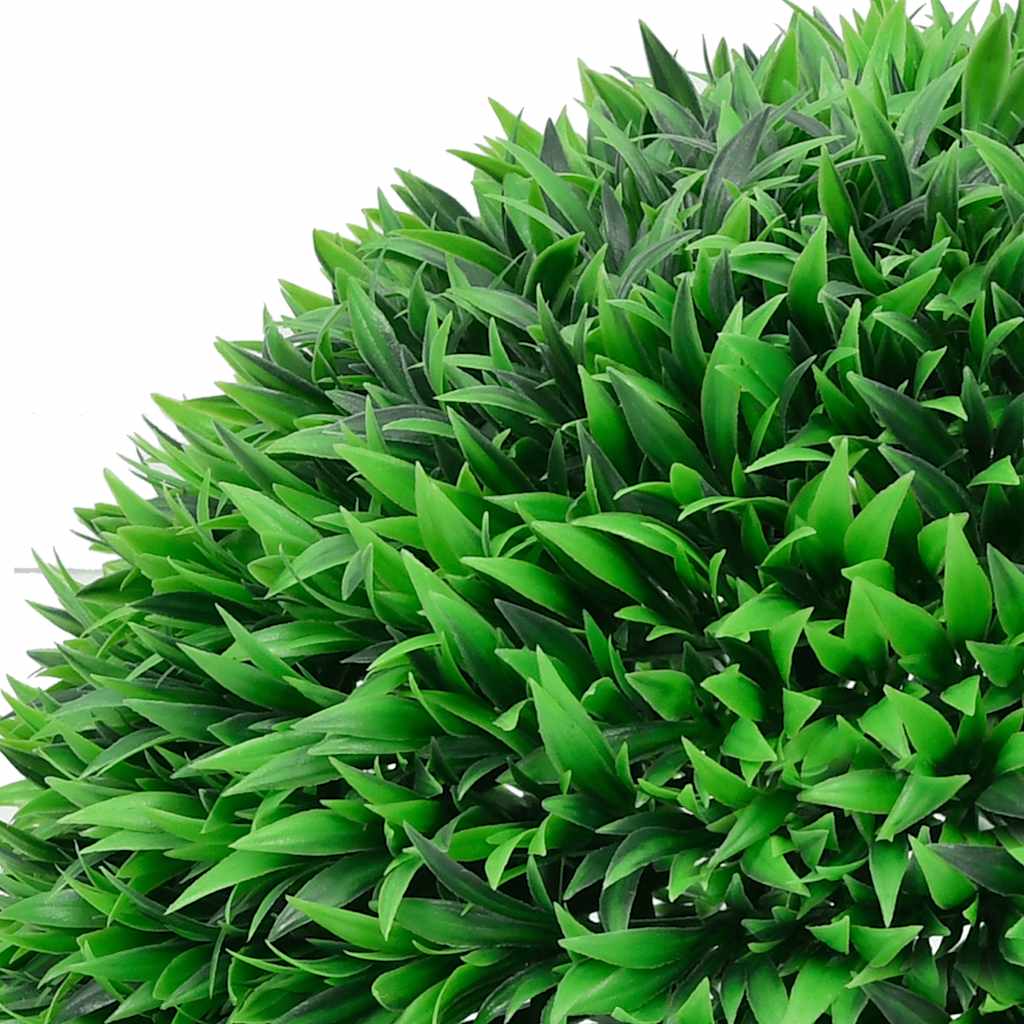 Artificial boxwood balls with LED lights 2 pcs Green 55 cm