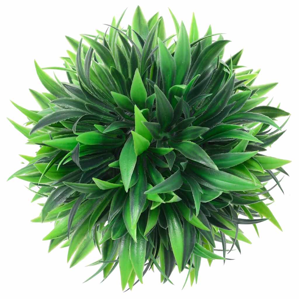 Artificial boxwood balls with LED lights 4 pcs Green 15 cm