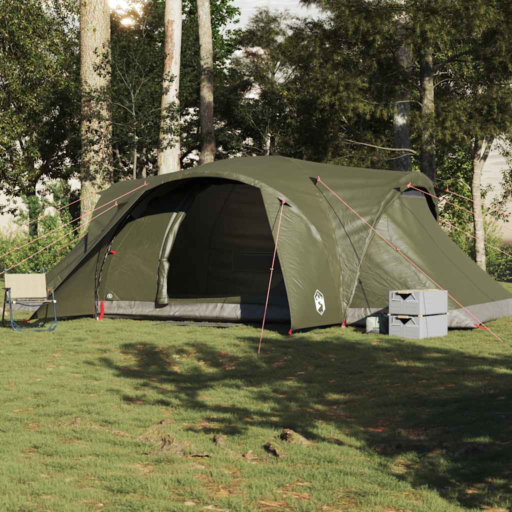 Family tent for 6 people, dome, olive green, waterproof