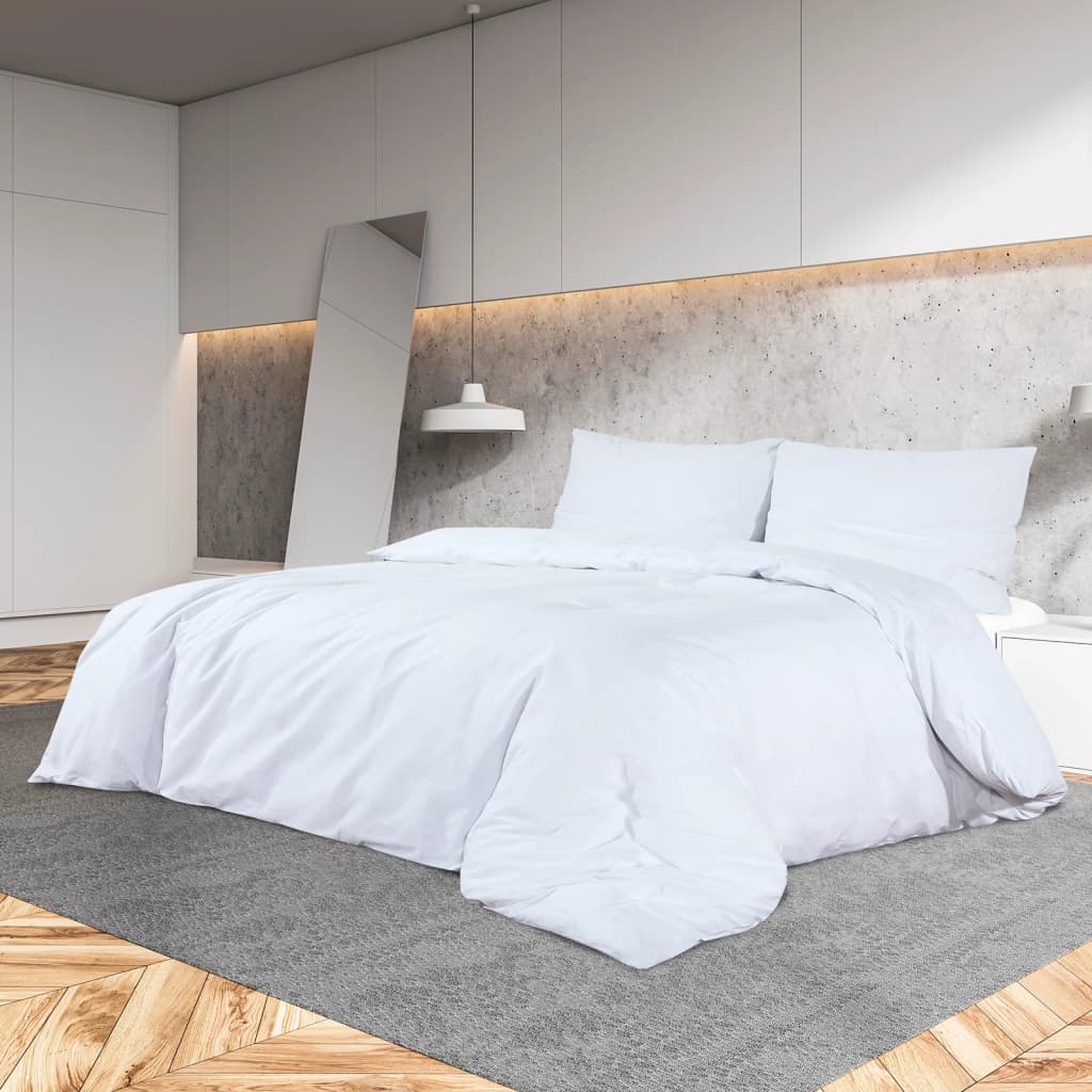 Duvet cover set white 200 x 200 cm, cotton