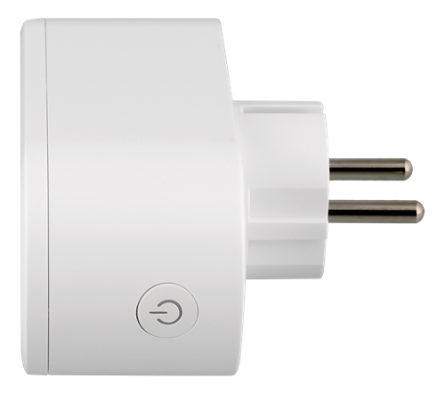 DELTACO SMART HOME switch, WiFi 2.4GHz, energy monitoring, 2xCEE 7 / 3, 13A, timer, white  /  SH-P02E