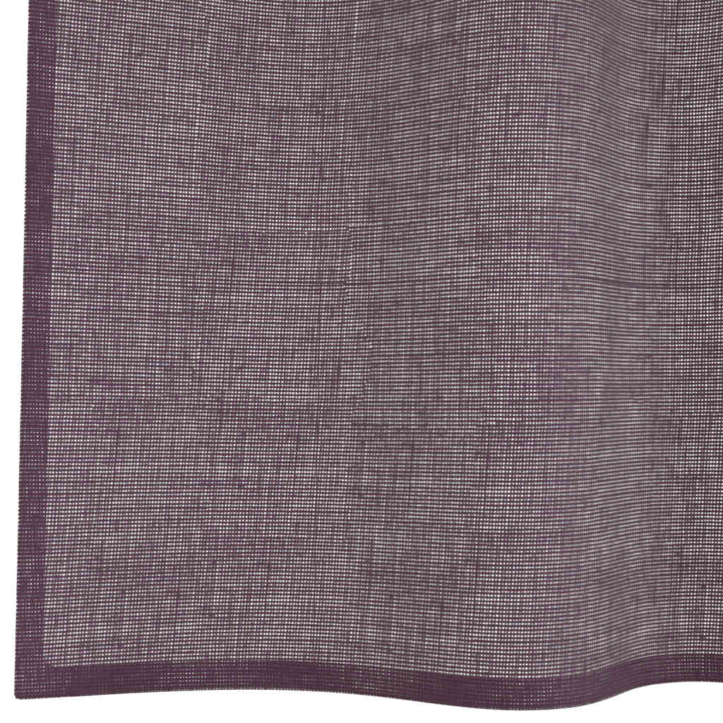Curtains with grommet 2 pcs Purple 140x175 cm