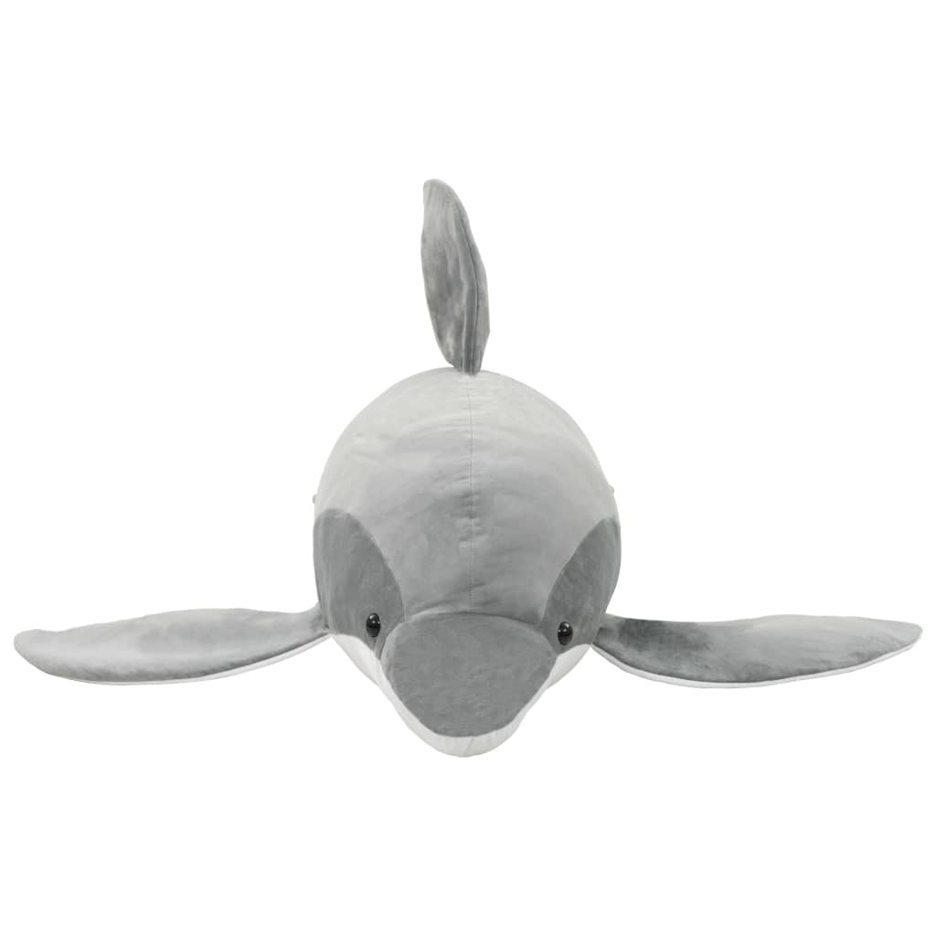 Dolphin, plush, gray
