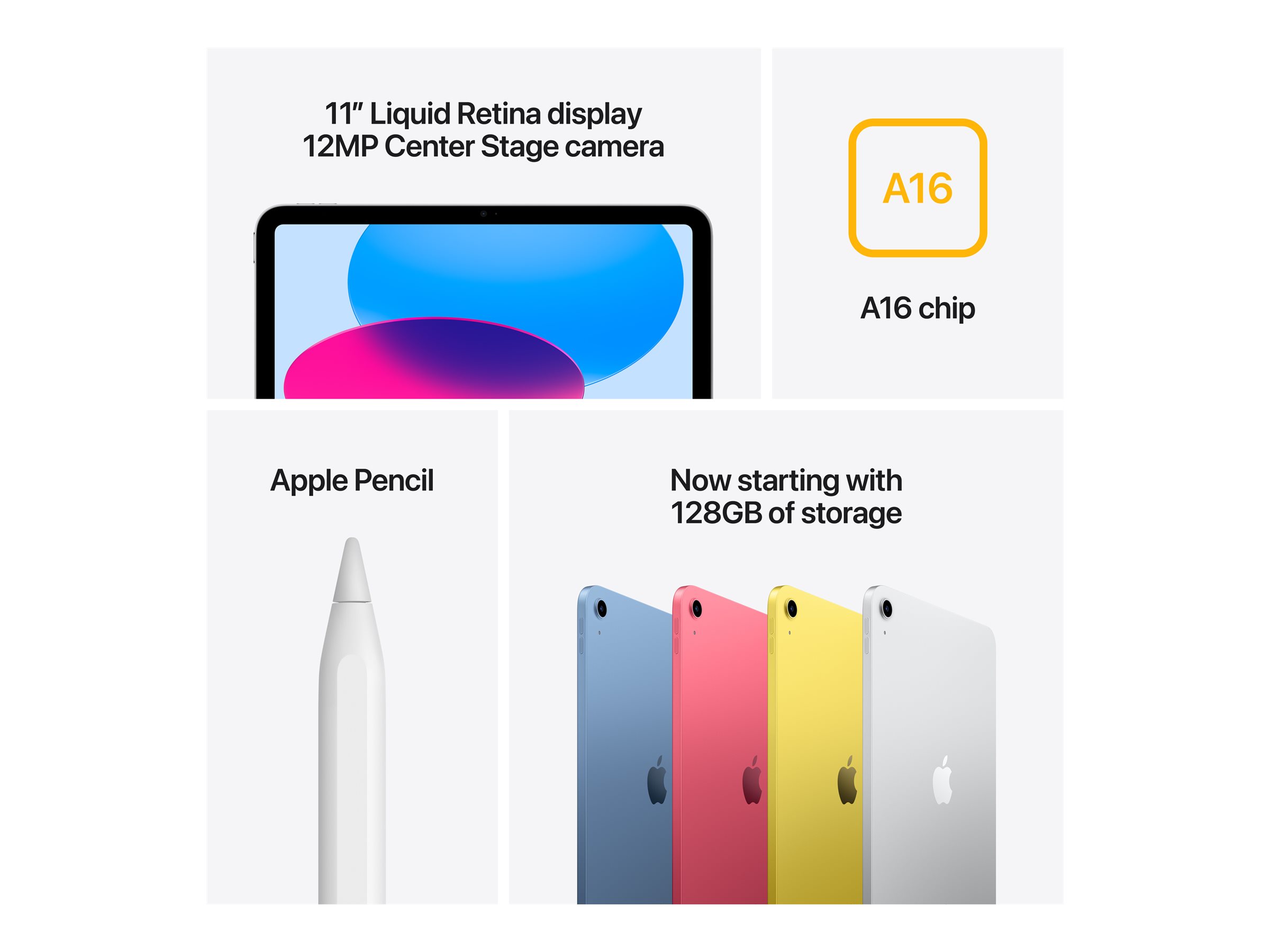 Apple iPad 11 (2025), A16, 128 GB, WiFi, silver - Tablet