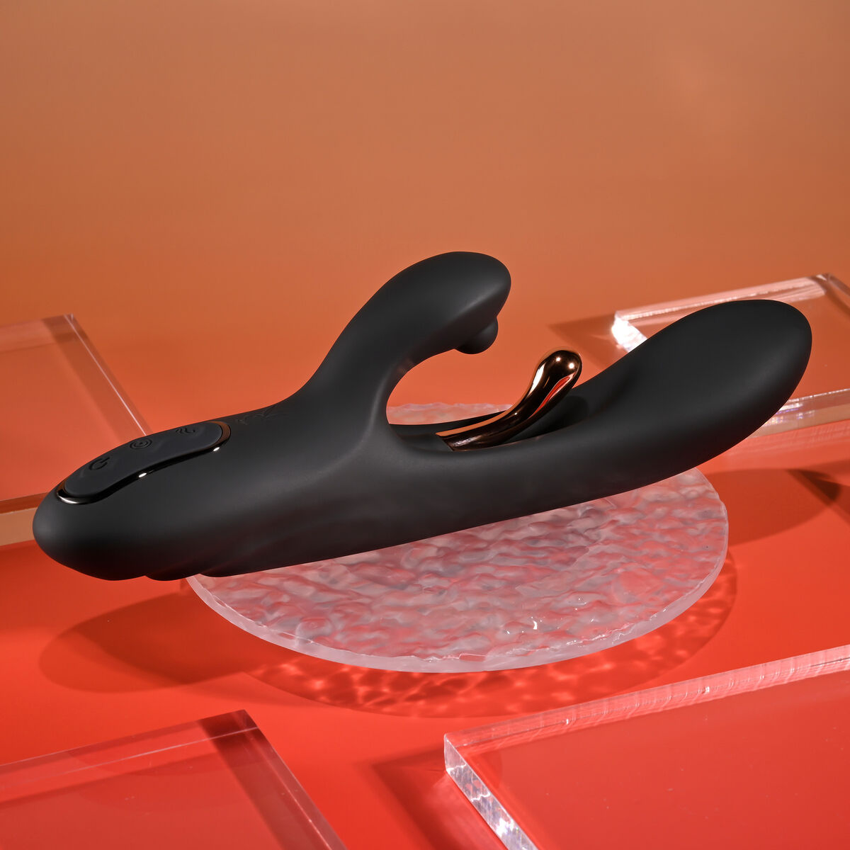 Dual Stimulation Vibe Evolved Playboy Black
