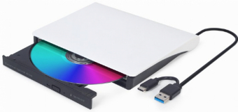 Dvd Rw Usb3 / Usb-C 8X Ext Rtl / Black / Wh Dvd-Usb-03-Bw Gembird