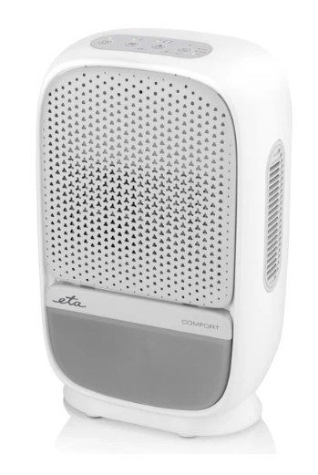 ETA Dehumidifier   ETA163090000 Comfort   Power 60 W   Suitable for rooms up to 62 m³   Suitable for rooms up to 25 m²   Water tank capacity 1.2 L   White